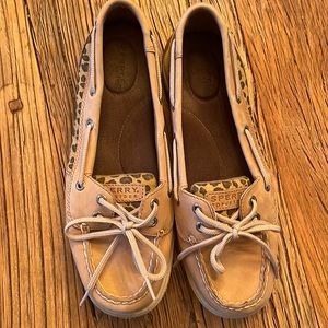 Sperry Top Sider Size 8 Leopard Print